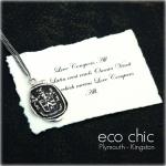 Hand cast from a 19th century wax seal using .925 reclaimed silver.